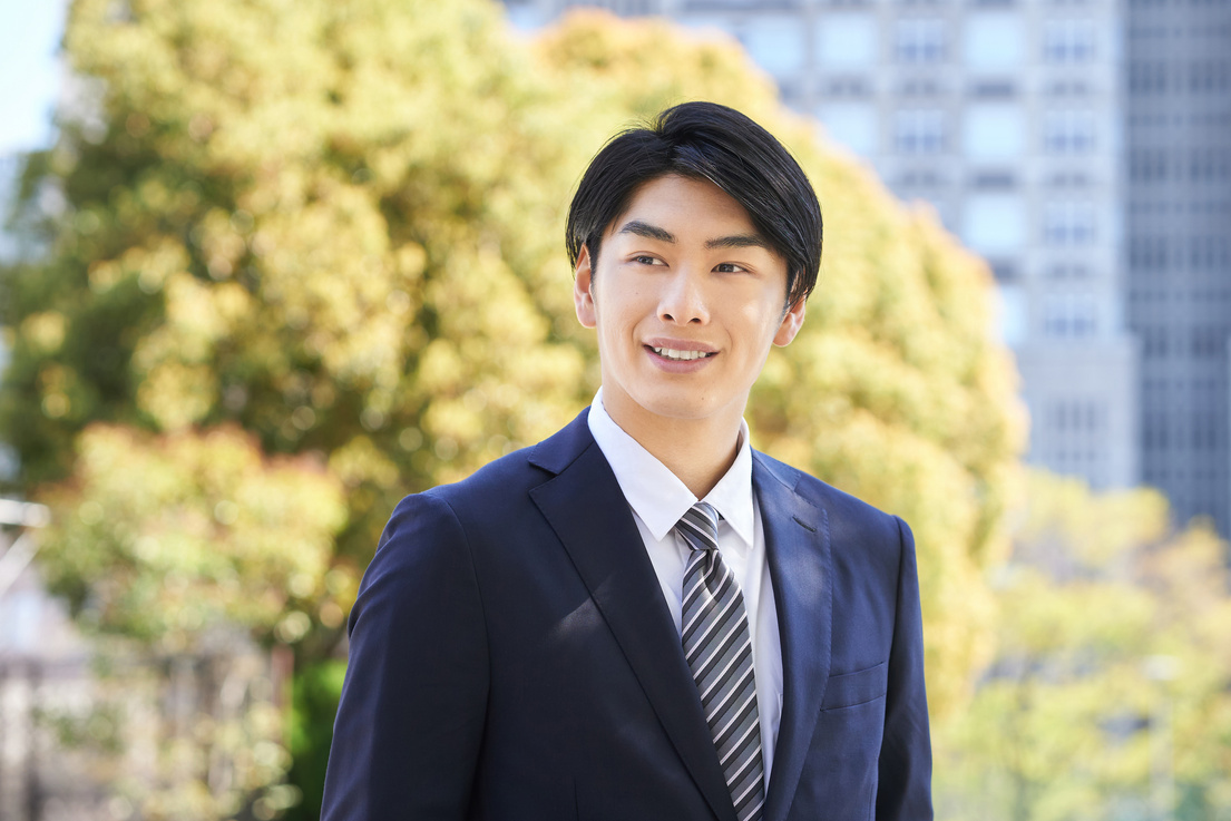 A Japanese male businessman
